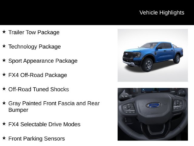 New 2026 Ford Ranger XLT w/ Equipment Group 301A High AWD/4WD image 7