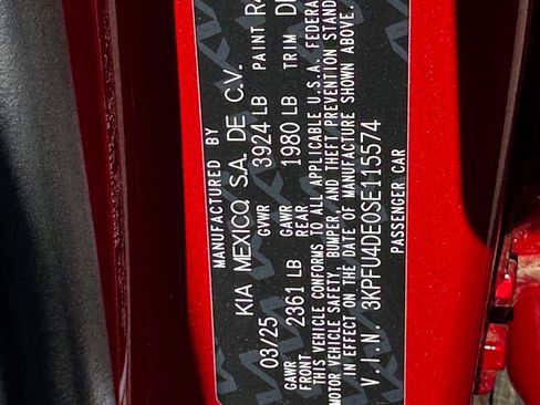 New 2025 Kia K4 EX image 21