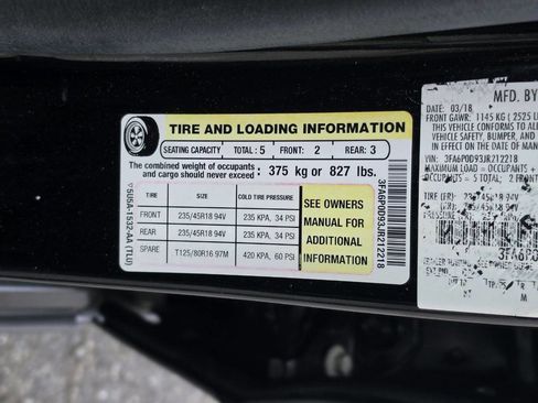 Used 2018 Ford Fusion Titanium AWD/4WD image 52