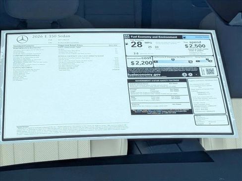 New 2026 Mercedes-Benz E 350 E 350 image 17