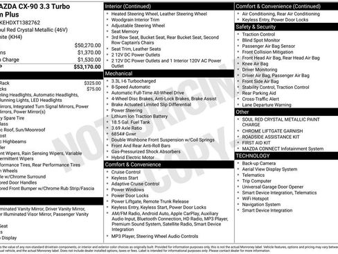 New 2026 MAZDA CX-90 3.3 Turbo w/ Premium Plus Pkg AWD/4WD image 38