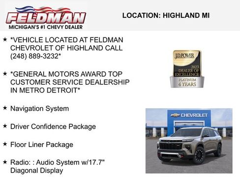 New 2026 Chevrolet Traverse Z71 w/ Driver Confidence Package image 3