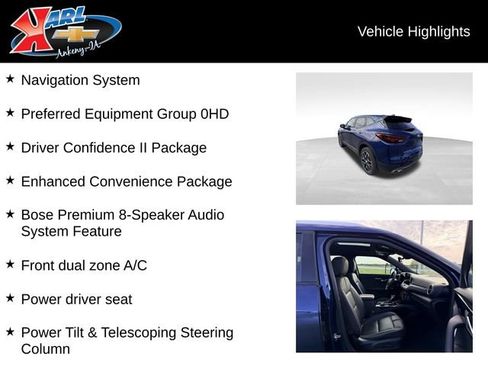 Certified 2023 Chevrolet Blazer Premier w/ Driver Confidence II Package AWD/4WD image 2