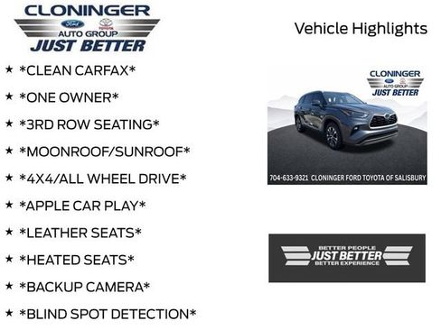 Used 2022 Toyota Highlander XLE AWD/4WD image 3