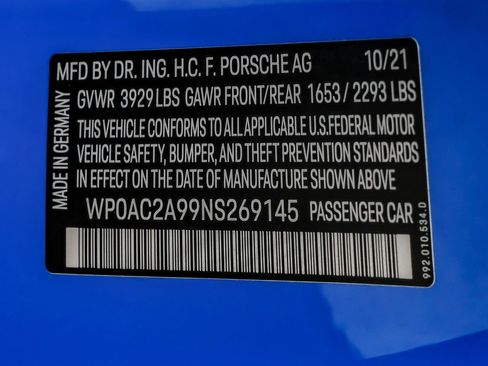 Used 2022 Porsche 911 GT3 image 61