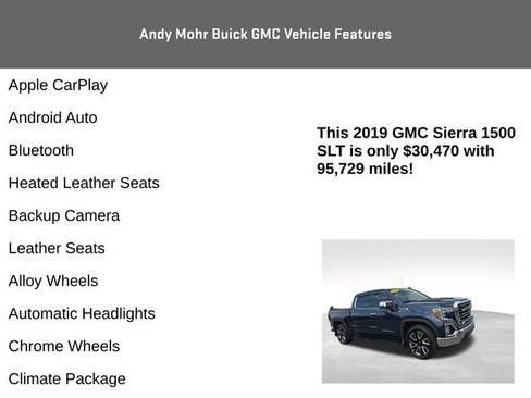 Used 2019 GMC Sierra 1500 SLT w/ SLT Convenience Package AWD/4WD image 4