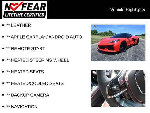 Used 2026 Chevrolet Corvette Z06 w/ Stealth Interior Trim Package RWD image 2