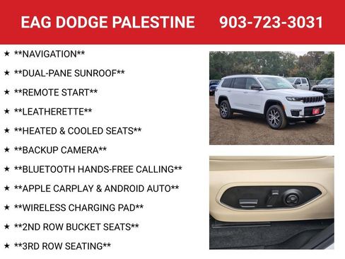 New 2025 Jeep Grand Cherokee L Limited w/ Luxury Tech Group II RWD image 4