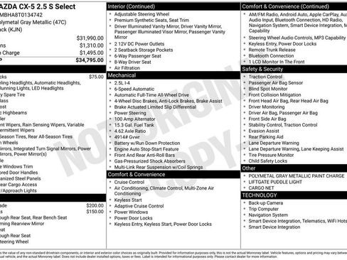 New 2026 MAZDA CX-5 Select AWD/4WD image 2