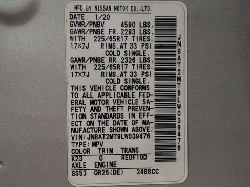 Used 2020 Nissan Rogue SV FWD image 33