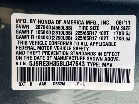 Used 2011 Honda CR-V LX image 35