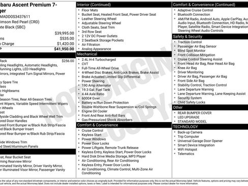 Certified 2025 Subaru Ascent Premium image 7