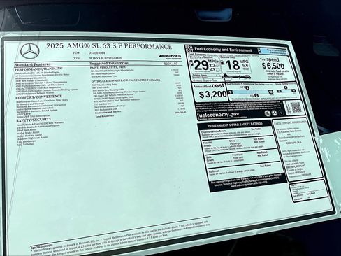 New 2025 Mercedes-Benz SL 63 AMG S e Performance 4MATIC image 19