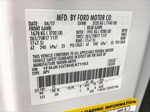 Used 2017 Ford Expedition EL XL AWD/4WD image 34