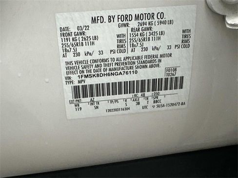 Used 2022 Ford Explorer XLT w/ Equipment Group 202A image 17