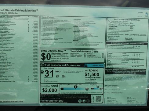 New 2026 BMW 330i Sedan w/ M Sport Package image 34