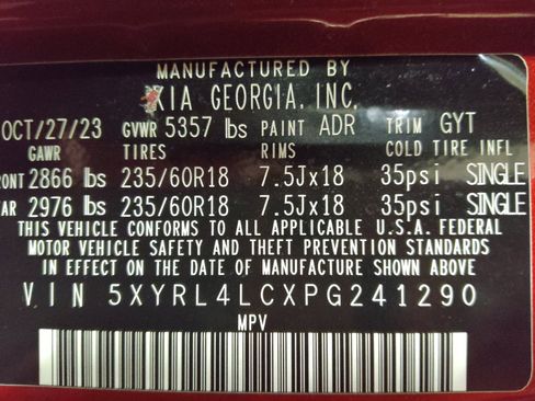 Used 2023 Kia Sorento S w/ Panoramic Sunroof Package FWD image 33
