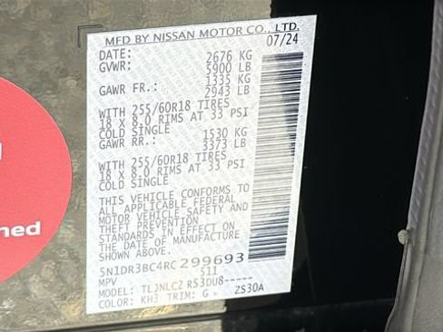 Certified 2024 Nissan Pathfinder SV AWD/4WD image 30