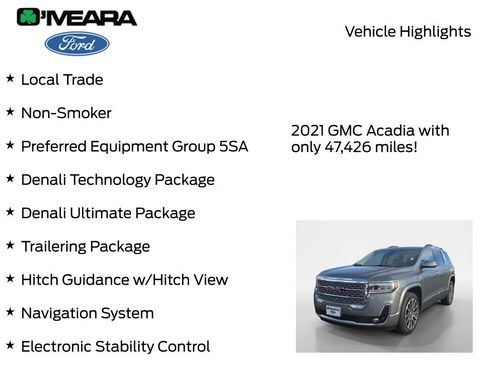 Used 2021 GMC Acadia Denali w/ Denali Ultimate Package image 7