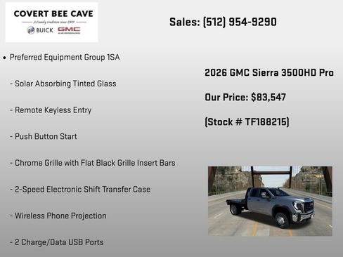 New 2026 GMC Sierra 3500 Pro w/ Convenience Package AWD/4WD image 6