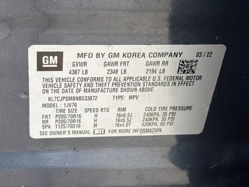 Used 2022 Chevrolet Trax LT w/ Premium Seat Package AWD/4WD image 27