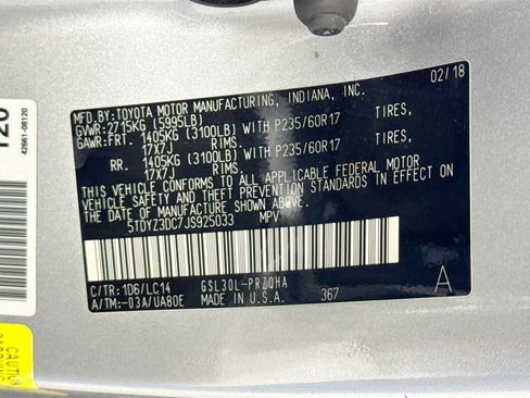 Used 2018 Toyota Sienna XLE image 41