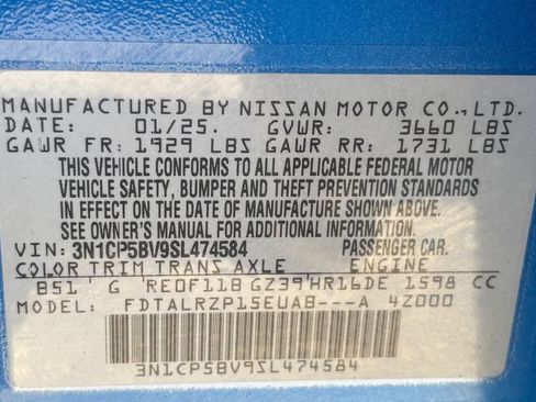 Certified 2025 Nissan Kicks Play S image 26