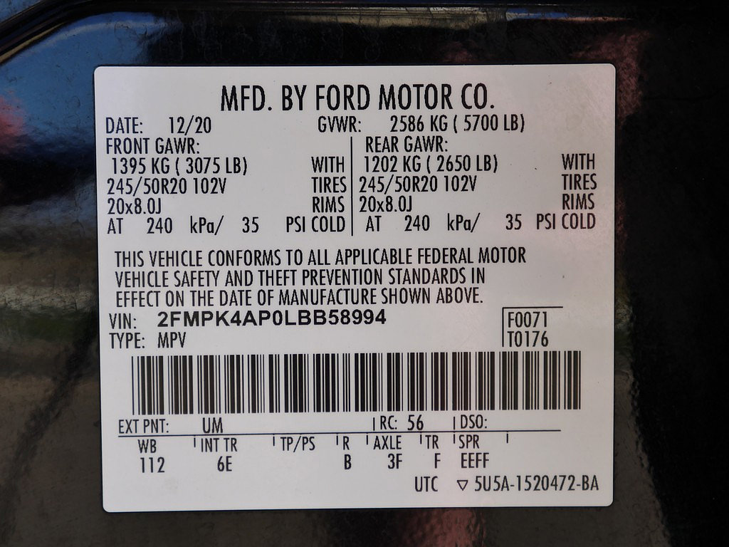 Used 2020 Ford Edge ST w/ Cold Weather Package AWD/4WD image 68