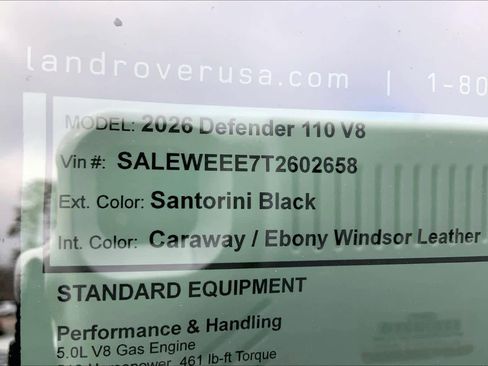 New 2026 Land Rover Defender 110 V8 AWD/4WD image 6