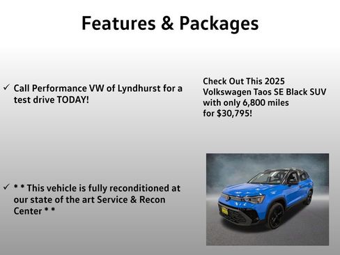 Used 2025 Volkswagen Taos SE image 4