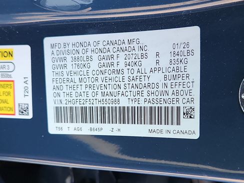 Certified 2026 Honda Civic Sport image 26