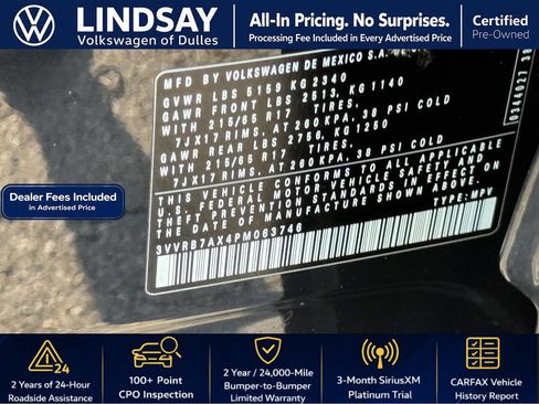 Used 2023 Volkswagen Tiguan S w/ Driver Assistance Package FWD image 27