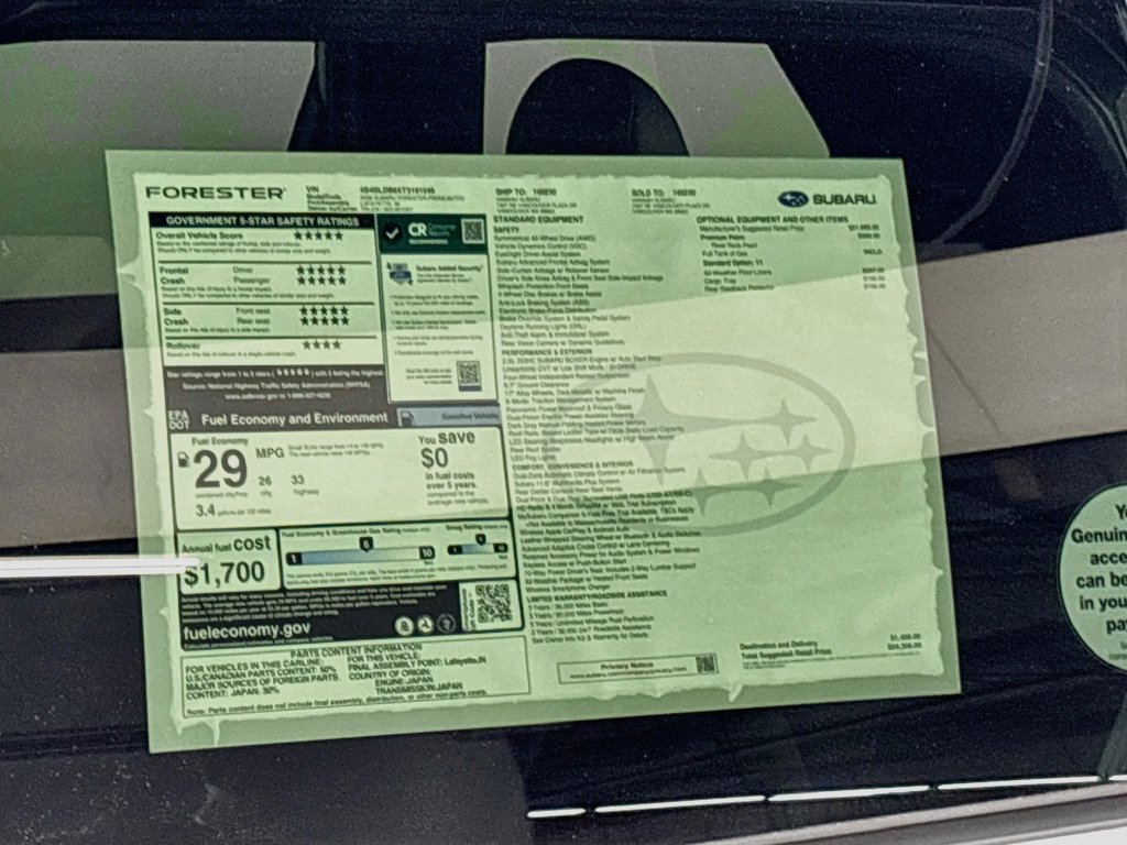 New 2026 Subaru Forester Premium AWD/4WD image 24