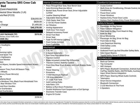 Certified 2023 Toyota Tacoma SR5 w/ Technology Package AWD/4WD image 29
