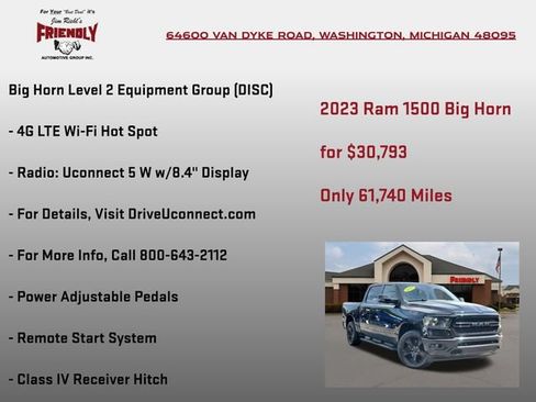 Used 2023 RAM 1500 Big Horn AWD/4WD image 30