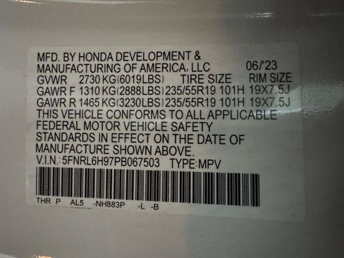 Used 2023 Honda Odyssey Elite image 22