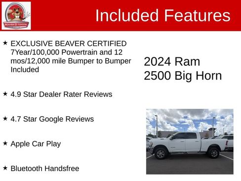 Used 2024 RAM 2500 Big Horn w/ Bed Utility Group AWD/4WD image 5