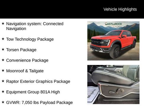 Used 2022 Ford F150 Raptor w/ Equipment Group 801A High image 8