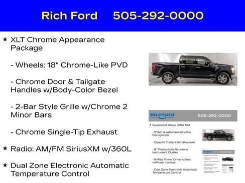 Certified 2023 Ford F150 XLT w/ Equipment Group 301A Mid AWD/4WD image 52