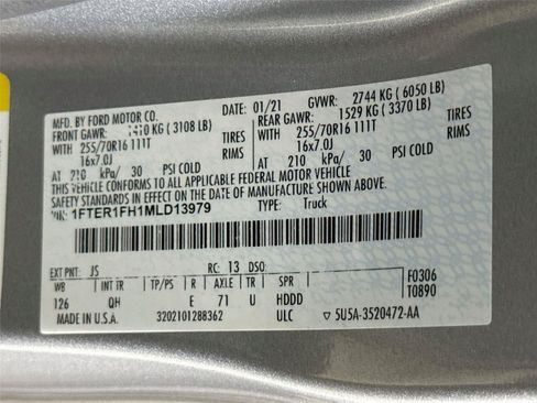 Used 2021 Ford Ranger XL w/ Equipment Group 101A High AWD/4WD image 30