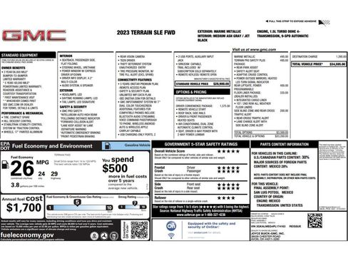 Used 2023 GMC Terrain SLE w/ Driver Convenience Package FWD image 2