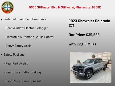 Used 2023 Chevrolet Colorado Z71 w/ Z71 Convenience Package 2 image 5
