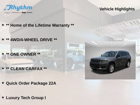Used 2022 Jeep Grand Cherokee L Laredo w/ Luxury Tech Group I AWD/4WD image 5
