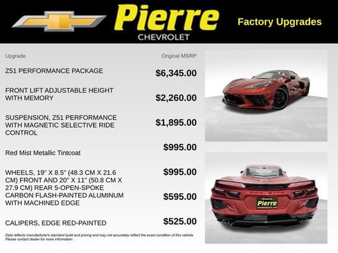 Used 2022 Chevrolet Corvette Stingray Premium Cpe w/ Z51 Performance Package image 13