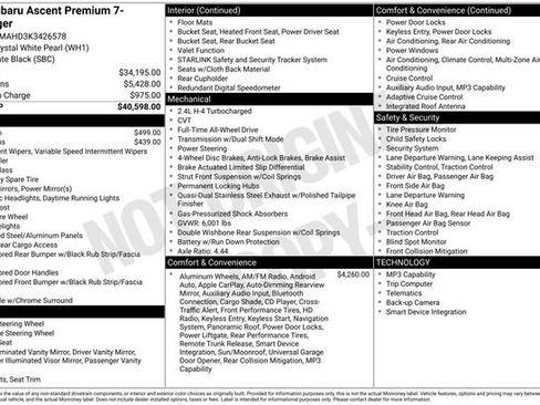 Used 2019 Subaru Ascent Premium image 25