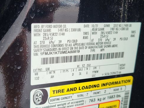 Used 2021 Ford Expedition Max Limited RWD image 33