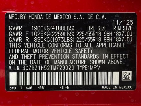 New 2026 Honda HR-V Sport image 19