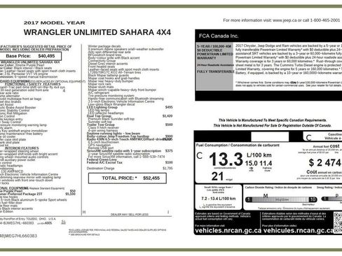 Used 2017 Jeep Wrangler Unlimited Sahara image 37