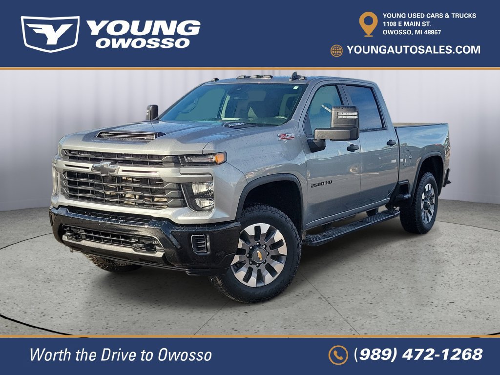 Certified 2024 Chevrolet Silverado 2500 Custom w/ Custom Value Package AWD/4WD 360° Tour