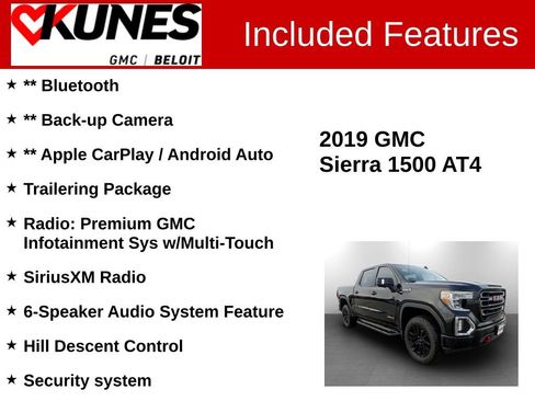 Used 2019 GMC Sierra 1500 AT4 image 2